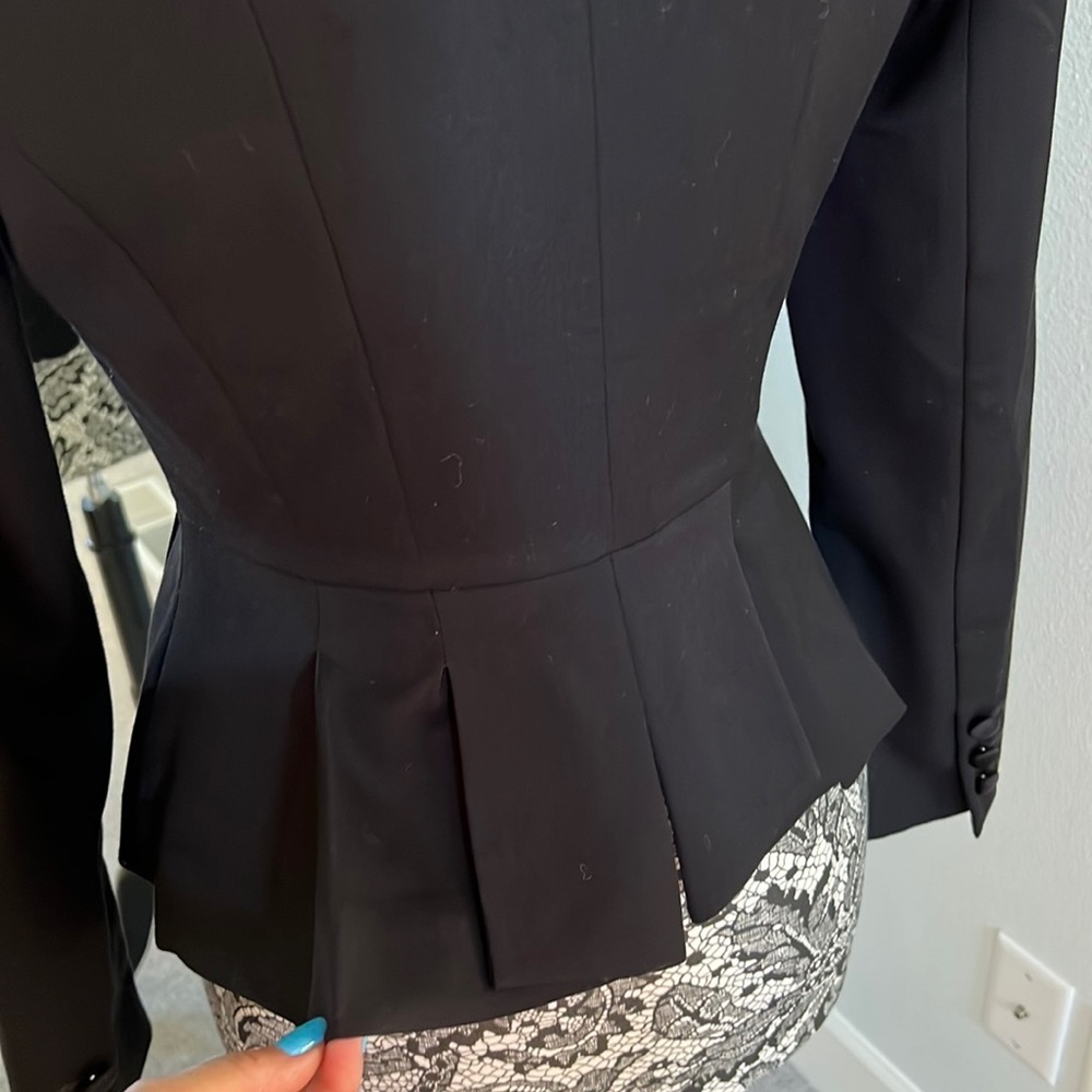 White House Black Market Black Jacket Size 4 - Picture 7 of 14